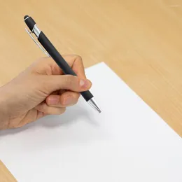 Penne firmate creative Ricarica per penna a sfera leggera per ufficio scolastico Forniture per penne a pressione compatte sostituibili