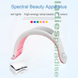 Dispositivi per la cura del viso Maschera PDT a 7 colori Lampada da treccia pieghevole LED Pon Skin Rejuvenation Salon Uso domestico Beauty Machine 230609