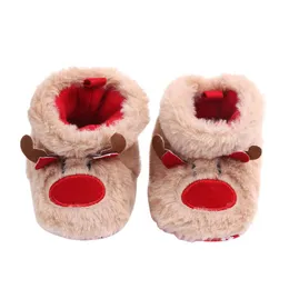First Walkers Winter Baby Girls Boys Keep Warm Shoes Muply Christmas Elk Anti-slip Born Toddler Infant Girl Footwear