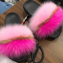 Sandals New Arrival Women Luxury Magical Fur Slippers Girl Fluffy Plush Warm Home Slides Ladies Comfortable Shoes Drop Shipping 230417