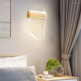 Wall Lamp Modern Lights Living Room Bedroom Bedside Luster LED Minimalist Lamps Indoor Aisle Lighting Decoration Fixture