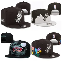 San Antonio''Spurs''Ball Caps 2023-24 unisex fashion cotton baseball cap snapback hat men women sun hat embroidery spring summer''nba''cap wholesale