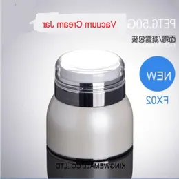 300Pcs/Lot Luxury 50ml 50g Airless Face Cream Jars Travel Plastic PETG Empty 50ml Cosmetic Containers, Pftgj
