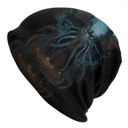 Berets Lovecraft и Cthulhu Mythos Bonnet Hat мистицизм череп вязаные уличные черепа шапочки унисекс весна теплый двойной кеп