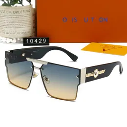 2023 고급 디자이너 안경 여성용 금속 선글라스 독특한 디자인 파일럿 렌즈 휴가 선글래스 안경 커플 안경 다목적 남성용 선글라스 10429