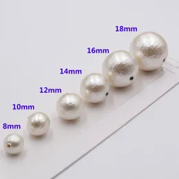 Koraliki 50pcs 8 mm-20 mm DIY Japonia sprężone bawełniane perełki perłowe. Dla kobiet kolczyków biżuterii tworzących akcesoria hurtowe 2023