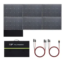 Pannello solare pieghevole ALLPOWERS Caricatore solare a modulo solare ad alta efficienza da 600 W con uscita MC-4 per campo domestico per barche fuori rete