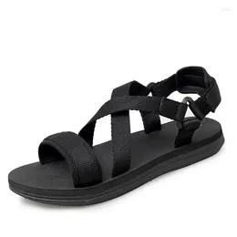 Sandal Black Classic S Sandals Summer Slippers Men Plus Size Comfortable Flat Roman Casual Shoes Claic Slipper Plu Caual Shoe 414
