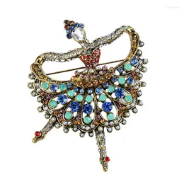 Brooches MITTO DESIGNED FASHIONABLE JEWELRIES AND ACCESSORIES ANTIQUE RHINESTONES PEARLS PAVED BALLET GIRL VINTAGE BROOCH