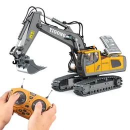 ElectricRC Car 1 20 RC Excavator 2.4G Fjärrkontroll Engineering Fordon Crawler Bulldozer Truck RC Car Toys For Boys Children Gifts 230609