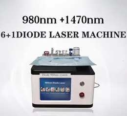 Professionell 980nm +1470nm Diodlaser för hemorrojder Kirurgi Skin/EVLT/PLDD/Dental åtdragning/Blodspindel Vener Borttagning Lipolys Liposduktion Kirurgi Eqipmentment