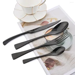 أدوات المائدة مجموعات Zoseil 24pcs Steak Knife Fork Spoon Mirror Fluct