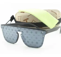 Gafas de sol 2023 Nuevo diseñador Moda cuadrada para hombres Mujeres Marco negro Sier Espejo Flor Carta Lente Conducción Marca Gafas de sol Deportes al aire libre Gafas