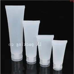 15ml 30ml 50ml 100ml White Frosted Tubes Bottles Clamshell Lid Hand Cream Pomade Buter Empty Packing Bottlesgood qty Wkmfp