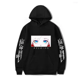 Męskie z kapturem anime takt op. Mężczyźni bluzy kobiety unisex topy harajuku hip hop pullover casual boys dziewcząt czarny streetwear