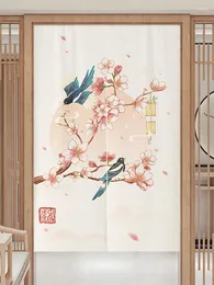 Curtain Chinese Noren Door Ink Landscape Painting Kitchen Bedroom Restaurant Partition Decoration Doorway Hanging