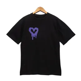 그래픽 티 티셔츠 디자이너 옷 티셔츠 남자 Tshirts 인쇄 알파벳 낙서 드롭 어깨 소매 통기성 셔츠 대형