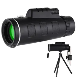 Telescópio Monocular Ajuste de Focagem Dupla Pouca Luz Noturna Binocular Spotting Scope Hunting Watching -Outdoor Tools
