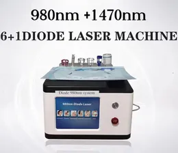 Klinikanvändning 980Nm+1470nm Diodlaser Laser Lipolys Liposurutiering Kirurgi Skin/EVLT/PLDD/Dental Drawning/Blood Spider Vener Borttagning Fat Minska maskinen