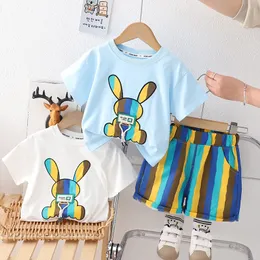 Малышки для малышей девочки для мальчиков наборы одежды лето с коротким рубашкой