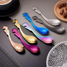 Ужин наборов поставки футбольного мультипликационного персонажа Spoon Openler Персонализированный творческий титановый цвет из нержавеющей стали цвета