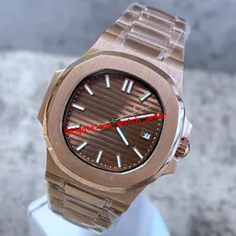 U1 -version Luxury Mens Designer Watches 40mm 5711 5711r 5811 Mekanisk automatisk rörelse Sapphire Luminous Rose Gold Stainless Steel Men's Sport Wristwatches