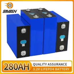 3.2V 280AH LIFEPO4 Batteri 12V 24V 48V Uppladdningsbart batteripaket Djupa cykler DIY LFP -celler för RV -båtar Campare Yacht Golf Carts