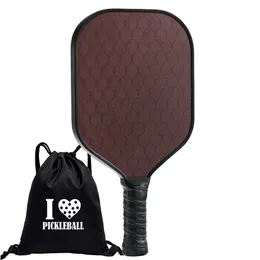 Raquetes de Tênis Fibra de Carbono Pickleball Paddle Polipropileno Honeycomb Raquete Superfície Texturizada Pickle Ball Racket com Comfort Grip 230609