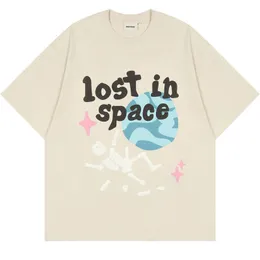 メンズTシャツスカルスケルトンレタープラネットプリントTシャツメンパンクハラジュクストリートウェアヒップホップゴシックロックTシャツカジュアルコットンショートスリーブ230609