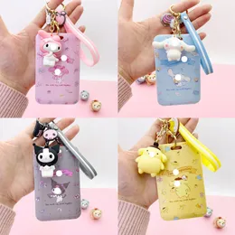 Schattige kat en honden sleutelhanger anime hanger plastic pull touwkaart set vakantie cadeau groothandel