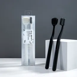Toothbrush 1pc Adult Soft-bristled Toothbrush Spiral Bristle Toothbrush Scraping Tongue Coating and Non-slip Brush Handle Toothbrush 230609