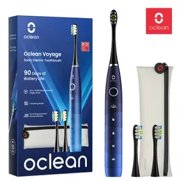 Toothbrush Oclean Voyage Sonic Electric Toothbrush Travel Teethbrush Kit Rechargeable Automatic Ultrasonic IPX7 Ultrasound Dental Whitener 230609
