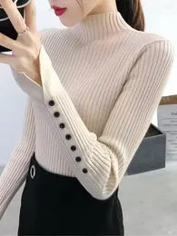 Женские свитера корейский модный вязаный свитер.