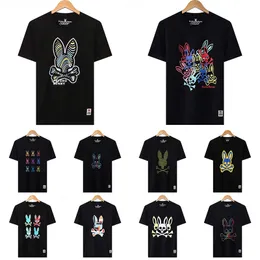 Psycho Bunny Print T Shirt Mens Womens 2023 Nowy projekt Multi styl Men Men Shirt Fashion Casual Tshirt Para krótkiego rękawu Tops Rozmiar M-3xl