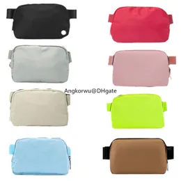 1L LU Belt Bag Multifunktionell körning av midja i midja Sports Mobile förvaring Bag Fitness Upgrade Waterwatertproof Nylon Cross Body Bag Choseyoga