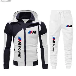Men039s 2023 Products Hoodie Sportswear Zip Jacket Sweatshirt Sports Suit Bmw m Power Print1751932