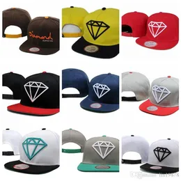 Diamonds Zaopatrzenie Co Baseball Caps Modna Regulowane mężczyźni kobiety płaski kapelusz Visor Gorras Bones Snapback Hats223z