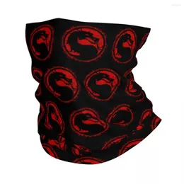 Scarves Mortal Kombat Splatters Bandana Neck Cover Printed Game Mask Scarf Warm Headband Hiking Unisex Adult Windproof