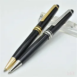 High Quality 163 Bright Black Ballpoint Pen / Roller Ball Pen Classic Office Stationery Promotion Pens For Birthday Gift