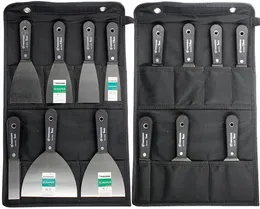 espátula 7 pçs conjunto de facas flexível kit de raspador de tinta drywall 7 tamanhos alça de aperto macio lâmina de aço carbono bolsa de armazenamento de lona includ 230609