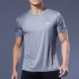 Męskie koszulki Męskie T-shirt Szybki suchy sport Thirt krótkie rękawie Męskie koszulki na siłownię