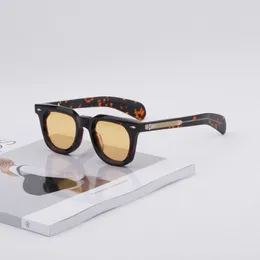 Lee Jacques Retro Vintage Rechteckiger Polygon Acetatrahmen VENDOME Herren Marie Damen Sonnenbrille Mage Optische Farblinse