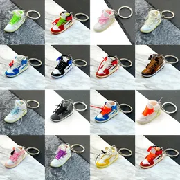 20 Styles Brand Basketball Shoe Keychain Classic Sneaker Key Chain Creative Backpack Pendant Birthday Gift