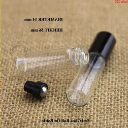 200pcs/lot Hot 5ml Perfume Bottles Steel Roll On Cream Lotion Vials Essential Oils Cosmetic Containers Refillable Mini Packaginghood qt Real