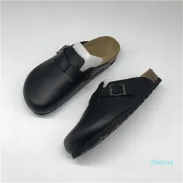 Clogs for Women Men Pu Skórzanie Made Boston Clogs Kaptaki unisex miękkie wkładki Clog Solidny kolor