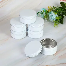 10G 15G 50G 60G TOMT VIT ALUMINIUM CREAM JAR POT NAIL ART MAKEUP LIP GLOSS COSMETIC DIY Travel Metal Te Candy Tins Containergoods Rajda