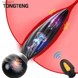 360 Rotate Anal Plug Prostate Massager Remote Control Butt Plug Feminino Masturbador Vibradores Brinquedos Sexuais Para Homens Casal Estimulador L230518