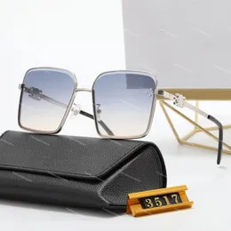 Lunettes Designer Men نظارة شمسية مصممة فاخرة النظارات الشمسية الكلاسيكية العلامة التجارية Retro Women Sunglasses Eyewear Metal Frames مصمميات الشمس مع صندوق شمسي بارد بارد