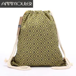 Backpack Kobiety Bakowy plecak Bohemian Style Torka na ramię Vintage Rucksack Gypsy Chic Hobo Bag Hippie Aztec Tribal Bag Plecaks J230517