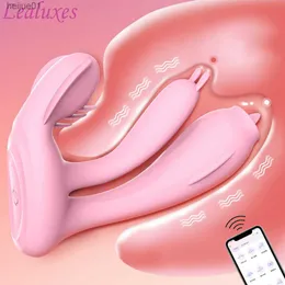 Wibrator dildo bezprzewodowego Bluetooths dla kobiet aplikacja zdalne wibrujące majtki wibru wibrator stymulator stymulatora płciowe zabawki l230518
